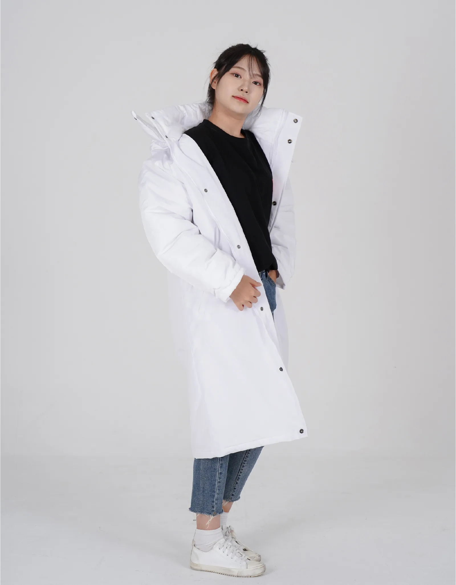 롱돕바 화이트 측면